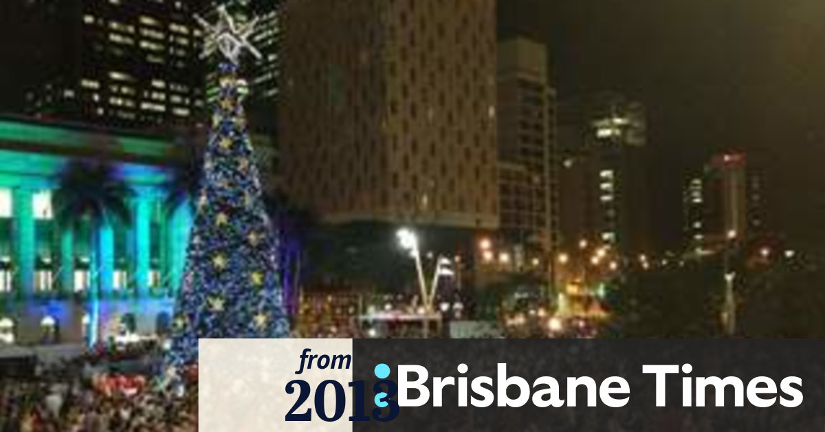 Brisbane's Christmas tree lights up to start festive season